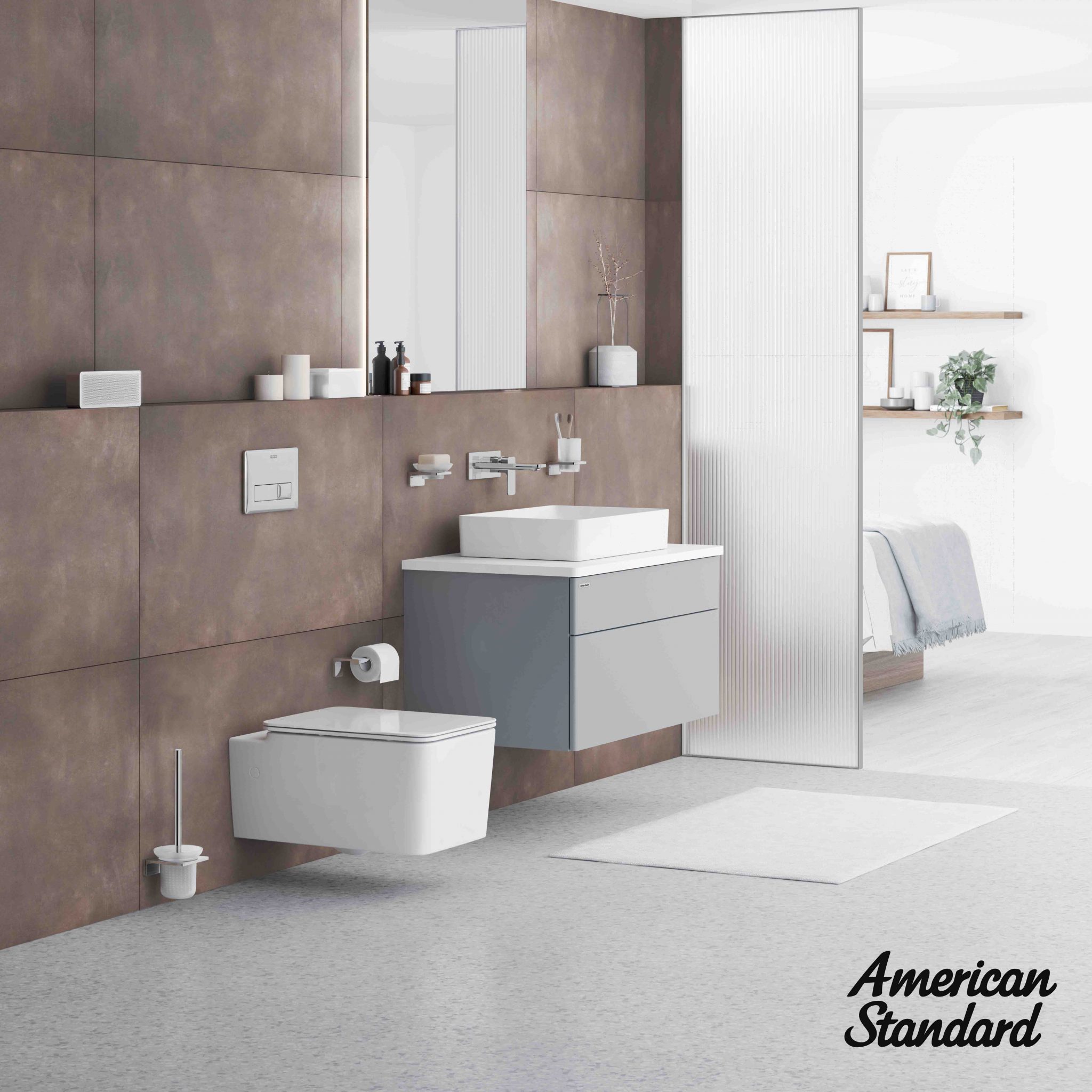 American Standard launches Acacia SupaSleek square wall hung toilet